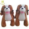 Hansel shopping mall electric mountable animal plush ride on dog