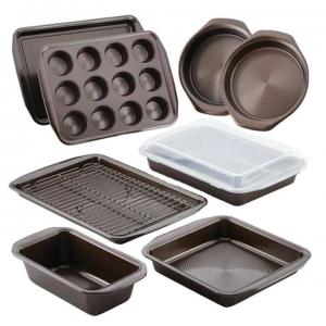 cake pan, Commercial Baking Tray Brown Baking Pan Non-Stick Oven Tray Bakeware Nonstick Cookie Baking Sheets