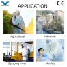 China Breathable 55GSM Durable Type5 6 Industrial Microporous Hooded Protective Coverall wholesale
