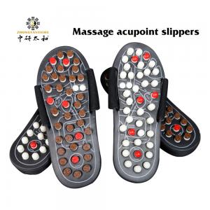 Non Slip 10.43 Inch Acupoint Reflexology Sandals , Acupressure Massage Slippers