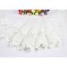 Off White Cotton Embroidered Lace Trim For Sewing Clothes / DIY Wedding Dress