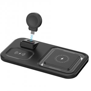 Three In One Wireless Charger For Mobile Phone, Apple Watch, And TWS Bluetooth Earphones