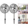 Vintage Retro Standing Fan with Brushed Nickel Finish 3 Speed Adjustable Height