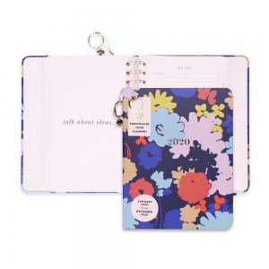 China Cute Hardcover Spiral Planner Golden Wire Binding With Stickers / Pocket Folder / Pendant supplier