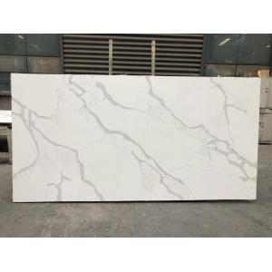 Solid stone kitchen worktops Polished White Slab 2cm Thickness Quartz Slab