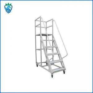 20 Foot 24 Foot  Mobile Safety Step Ladder For Stairs Closet Aluminum Alloy