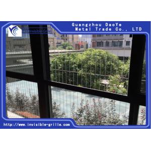 Child Proof Nets Door Window Security Grill , Safety Casement Invisible Grille