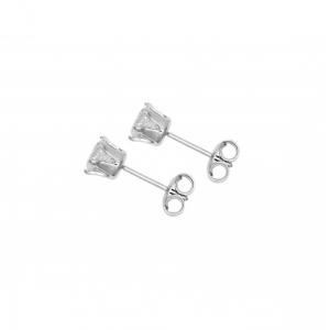 Small Simple Jewelry Design 100% 925 Silver 18K Gold Plated Cubic Zirconia Cz Earrings Stud Earrings