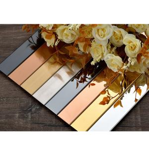 Stainless Steel U Shape Tile Trim Decorative Inlay Profile For Living Room