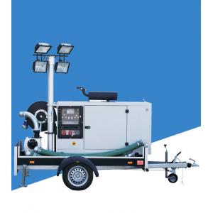 Trailer-mounted mobile pumping station