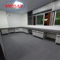 China Chemical Resistant Epoxy Resin Chemistry Lab Workbench Design C Frame Assembly Fire Resistant Safety Features on sale