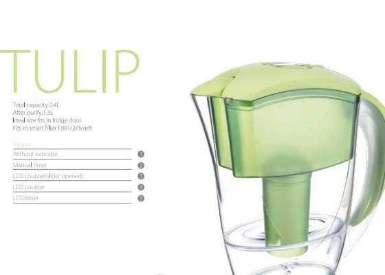 BPA Free 350L PH Alkaline Water Filter Jug Increasing Healthy Water Ionizer
