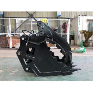 China Heavy Duty Excavator Thumb Bucket Pin On Type With Reinforcement Plate supplier