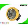 Yellow / Black Miners Helmet Light2.2Ah 3.7V 191g Weight For Underground