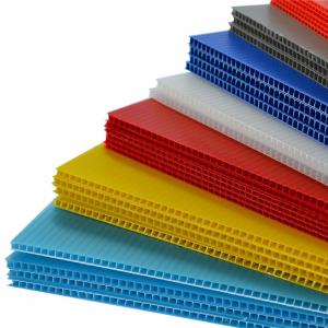 China 2.5mm 3.5mm Corrugated Plastic Sheets Fluted Twin Wall Plastic Sheet supplier