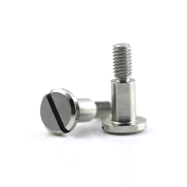 Metric M3 Nickel Plated Flat Head Slotted Half Threaded Step Shoulder Screws Durable