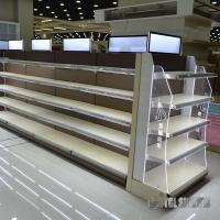 China White Slatwall Gondola Shelving Corrosion Free Combinated Freely on sale