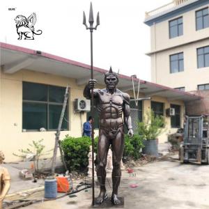 Large Poseidon Bronze Statue Greek Sea God Sculpture Garden Art Metal Decoration Outdoor