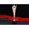 Crystal Globe Hollowing Out Custom Trophy Awards Polishing Surface With Gift Box