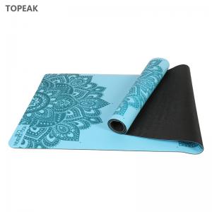 China Pu Natural Rubber Yoga Mat 183cm 1830mm 183x61x6 Laser Etched Great Grip supplier