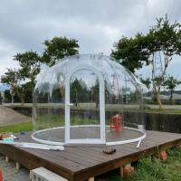 China Recyclable Hotel Bubble Tents Transparent 3m Bubble Tent With LED Light on sale