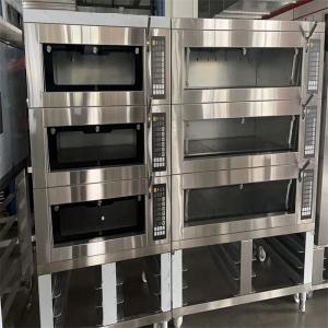 China Pizzahut Dominos Bakery Deck Oven 3 Deck 220V/380V For 6 9 12 Round Pizza Pans supplier