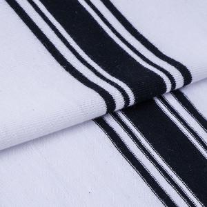 Single Face Striped Knit Fabric Yarn Dyed 32S 175cm For Sportswear Clothing