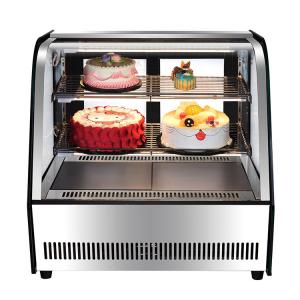 Stainless Steel Cake Chiller Showcase with Glass Display and Temperature Range of 2-8