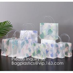 Loop Handles, Shopping Bags With Gusset Cardboard Bottom, Frosted Merchandise Retail Bags, Gifts, Boutiques
