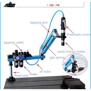 China Aluminum Tube Pneumatic Air Tapping Machine Flexible With 400 RPM Spindle Speed wholesale