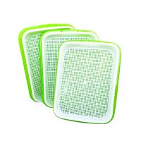 China 24.5cm Wide Plastic Hydroponic Trays Seed Sprouter Tray With Lid Anti Corrosion on sale