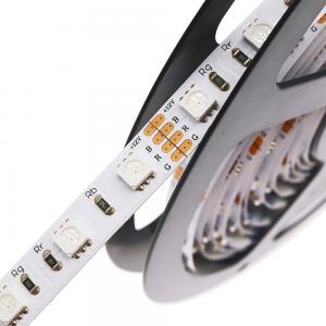 China High quality flexible LED strip lights 12V / 24V 60LED 5050 RGB LED strip supplier