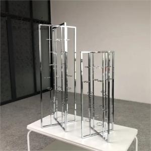 China Hot Sale Metal Candlestick Holder Stand Silver Flower Stand Wedding Decoration Tall Metal Candle Stand supplier