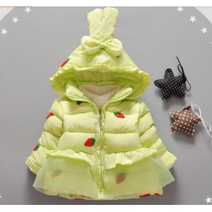 China Cute baby gril down jacket fashion warm winter cotton-padded clothes supplier