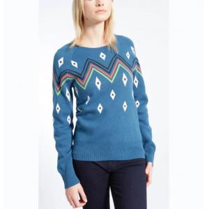 Women ' S Pullover Jacquard Knit Sweater For Hiking / Traveling Complex Material
