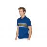 China Polyester Men's Polo Shirts Design Bicolor Contrast Bands Knit Cuffs wholesale
