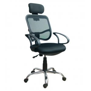 China Durable Adjustable Home Office Computer Chair With Headrest / Mesh Back supplier