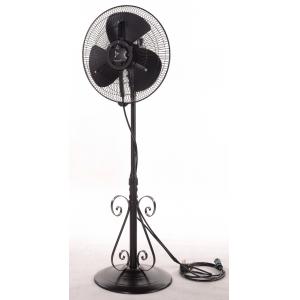 3 Speed 16 Inch Floor Standing Fan , Horizontal Oscillation Antique Floor Fans