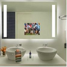 Glossy mirror with LED lighted source