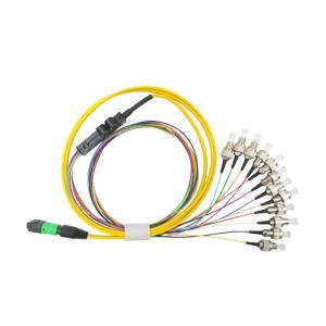 SM APC MTP MPO To FC UPC 12 Cores Patch Cord Breakout 0.2dB G657A2