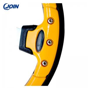 China Yellow Steering Wheel Detachable PVC Universal Racing Steering Wheel supplier