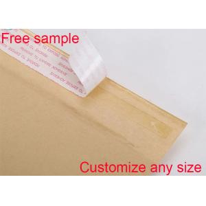 China Recyclable Kraft Paper Bubble Mailers Shipping Envelopes Yellow Sealed Bubble Wrap Pouches supplier