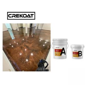 Super Gloss Clear Industrial Metallic Epoxy Floor Coating Two Components