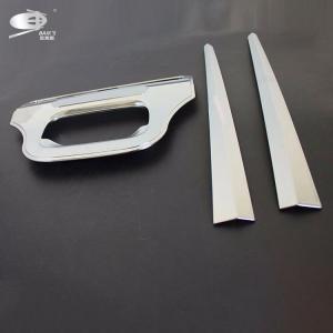 China Para o aparamento da porta da parte traseira de Mitsubishi Triton L200 Matte Black Abs Chrome 2019-On supplier