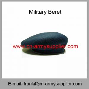 卸し売り安い中国の軍のウールのポリアミド ポリエステル軍隊のベレー帽