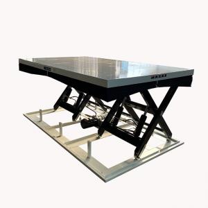 Transverse Double Scissor Electric Hydraulic Scissor Lift Table With Dust 2 Ton Max Height 1000mm Custom