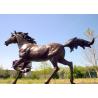 China Large Running Bronze Garden Statues Horse Sculpture Corrosion Stability wholesale