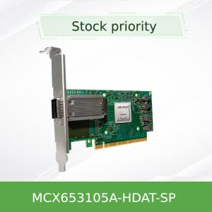 China Mellanox ConnectX-6 MCX653105A-HDAT-SP VPI シングルポート HDR 200Gb/s InfiniBand & Ethernet アダプターカード、PCIe 3.0/4.0 x16 supplier