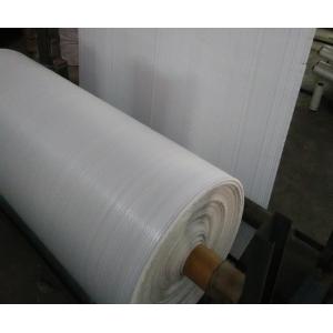 China White / Blue PE Tarpaulin Sheet Corrosion - Resistant With Both Side Laminated supplier