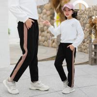 China 95% Cotton 5% Spandex Girls Elastic Waist Pants 120cm To 160cm on sale